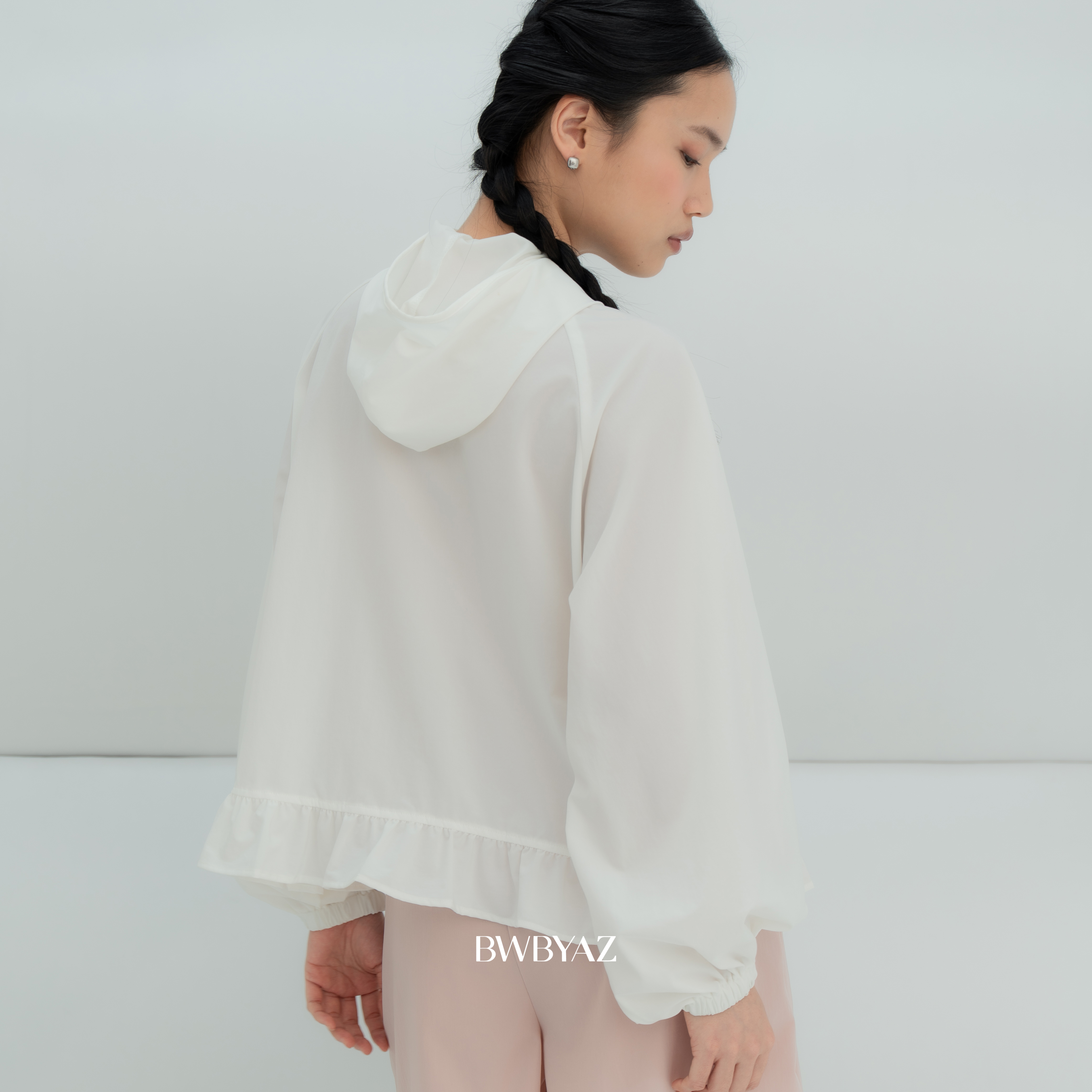 BWBYAZ -  Ivy Ruffle Jacket (READY STOCK)
