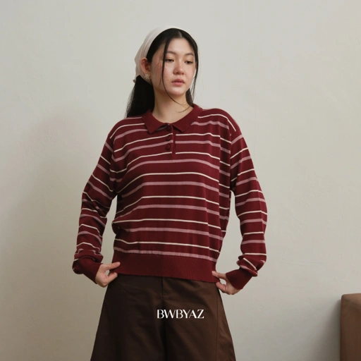 BWBYAZ - Maven Stripes Knit (READY STOCK)