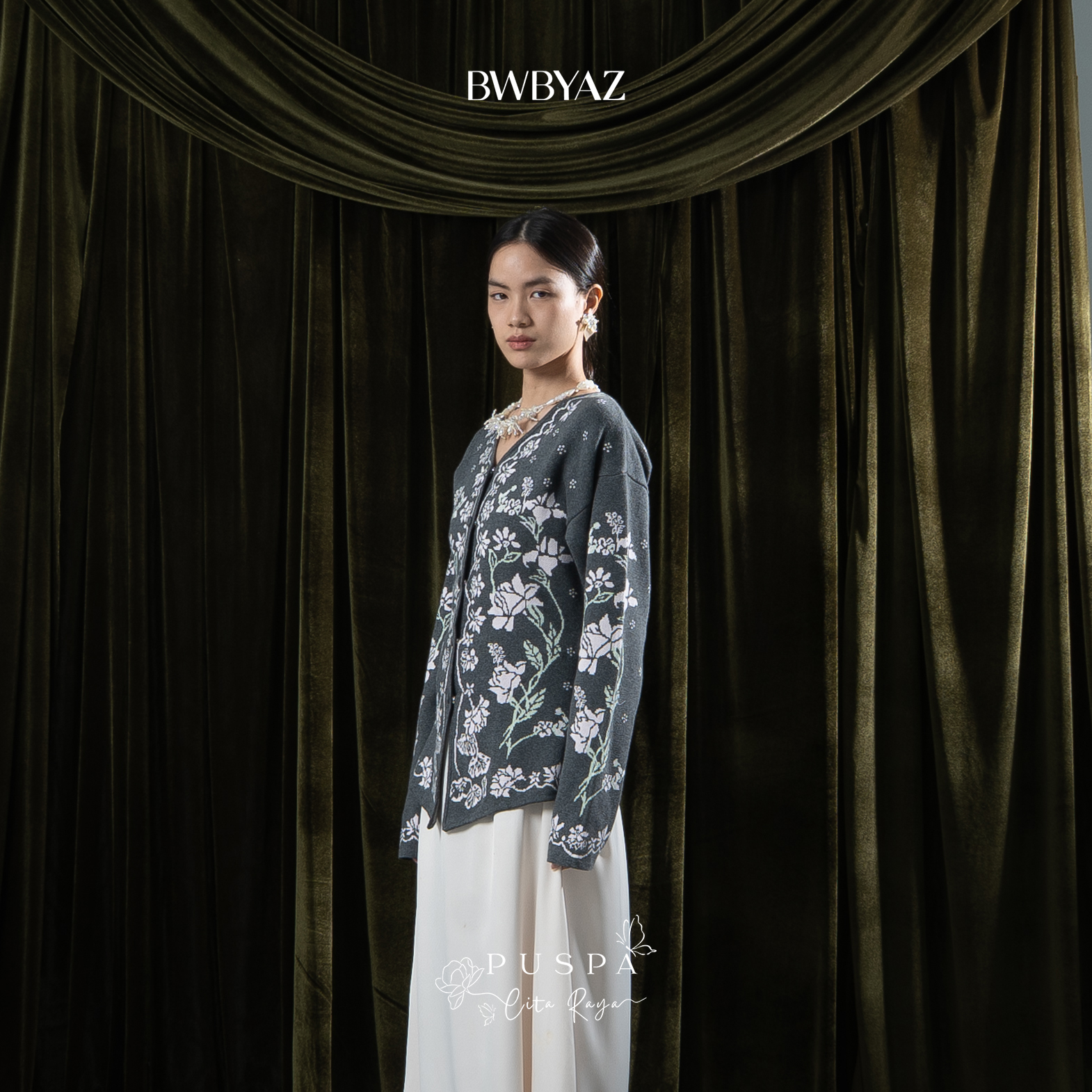 BWBYAZ - PUSPA CITA RAYA - Nona Danastri Knit Kebaya (READY STOCK)