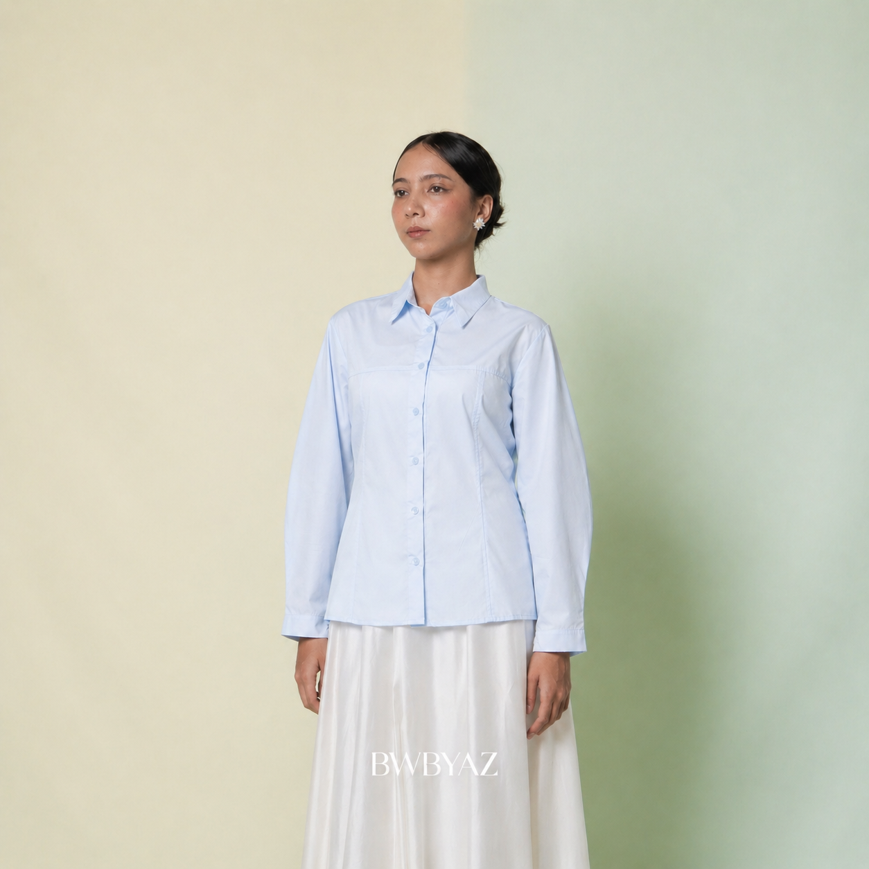 BWBYAZ - Veyline Barrel Shirt (READY STOCK)