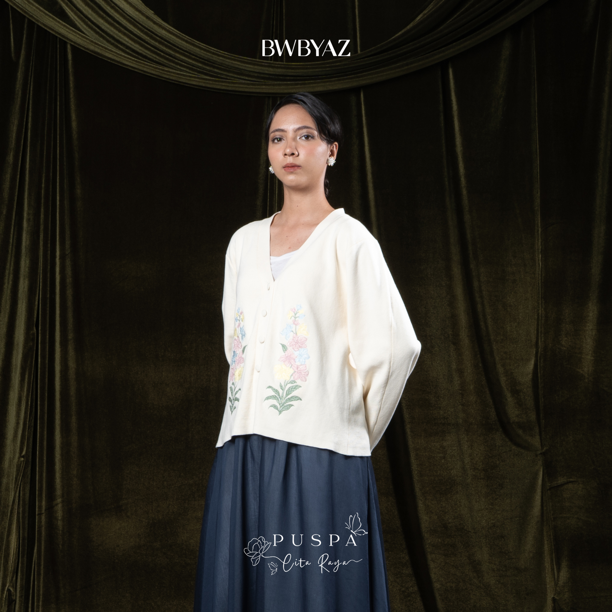 BWBYAZ - PUSPA CITA RAYA - Arumaya Embroidery Knit (READY STOCK)