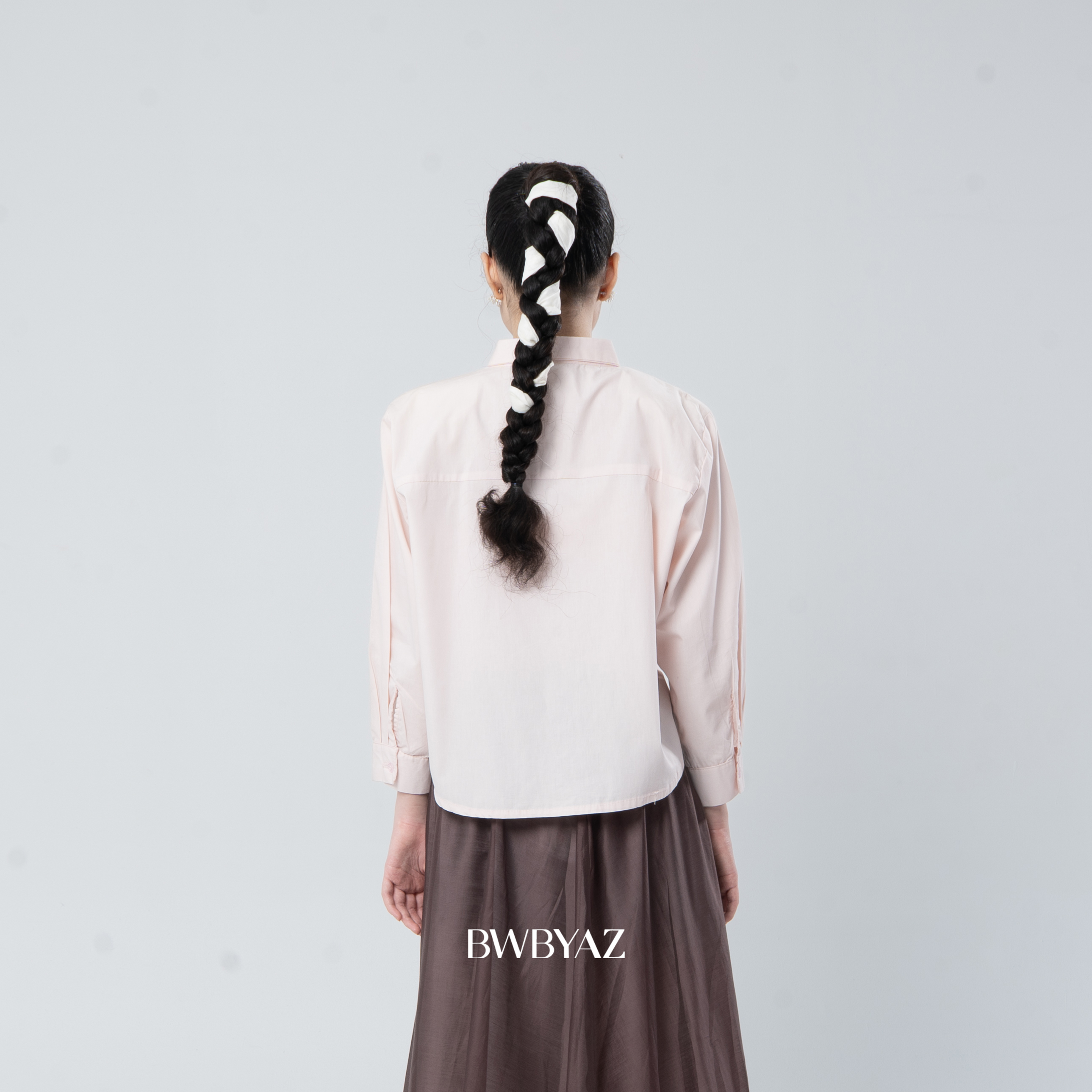 BWBYAZ - Adelaine Embroidery Shirt (READY STOCK)