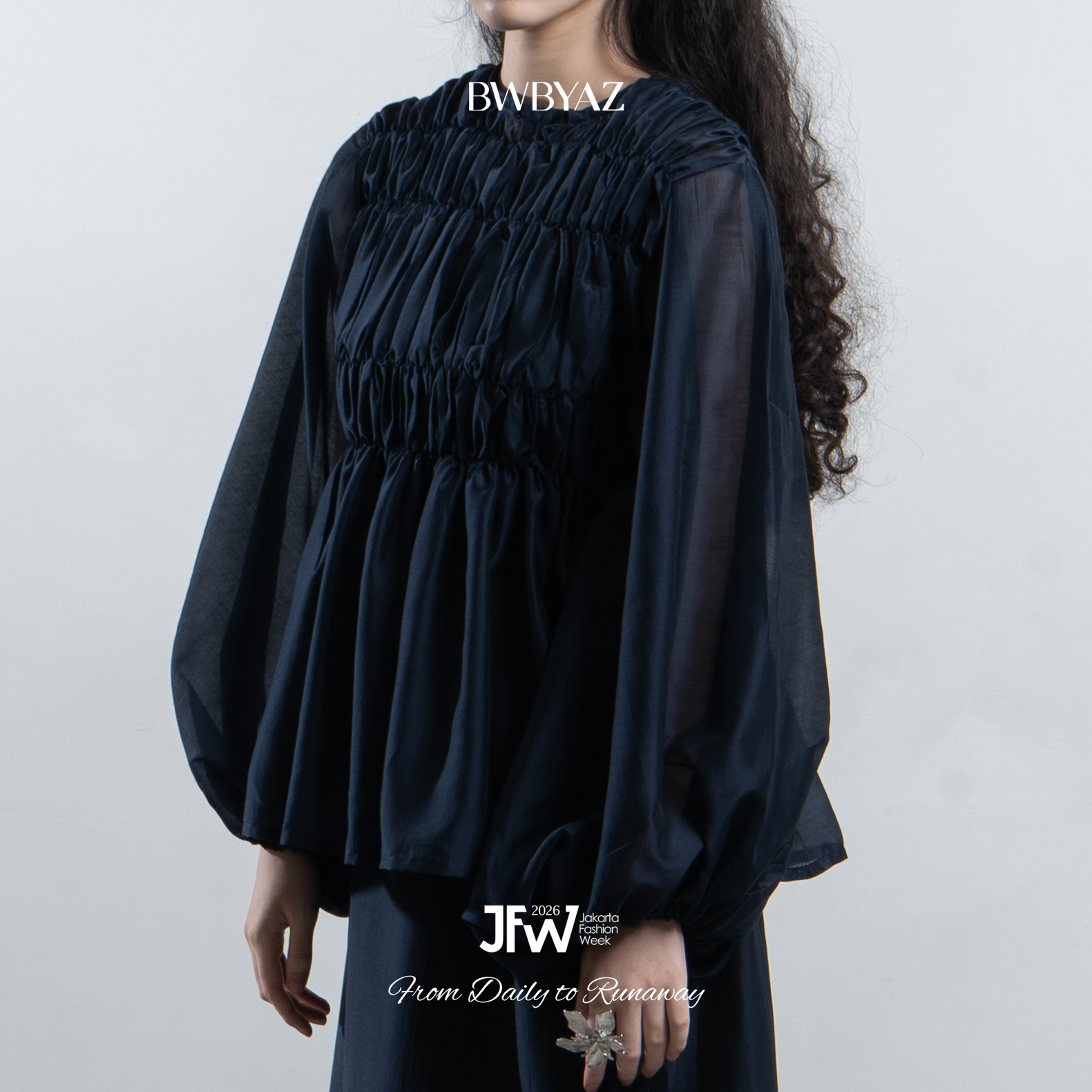 BWBYAZ JFW COLLECTION - Solene Shirred Blouse