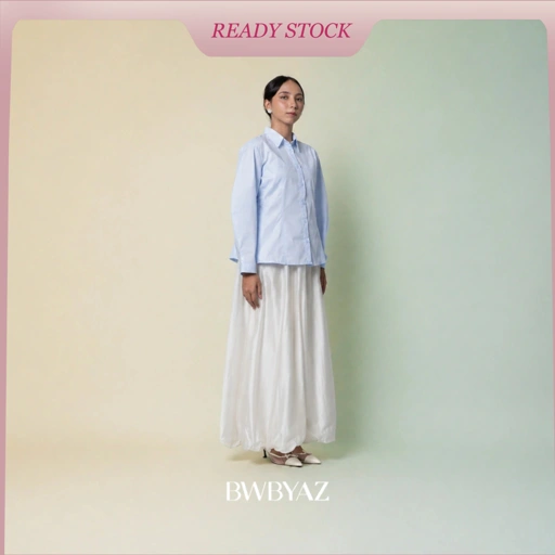 BWBYAZ - Veyline Barrel Shirt (READY STOCK)