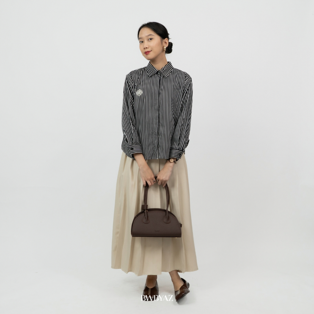 BWBYAZ - Adara Embroidery Shirt Blouse