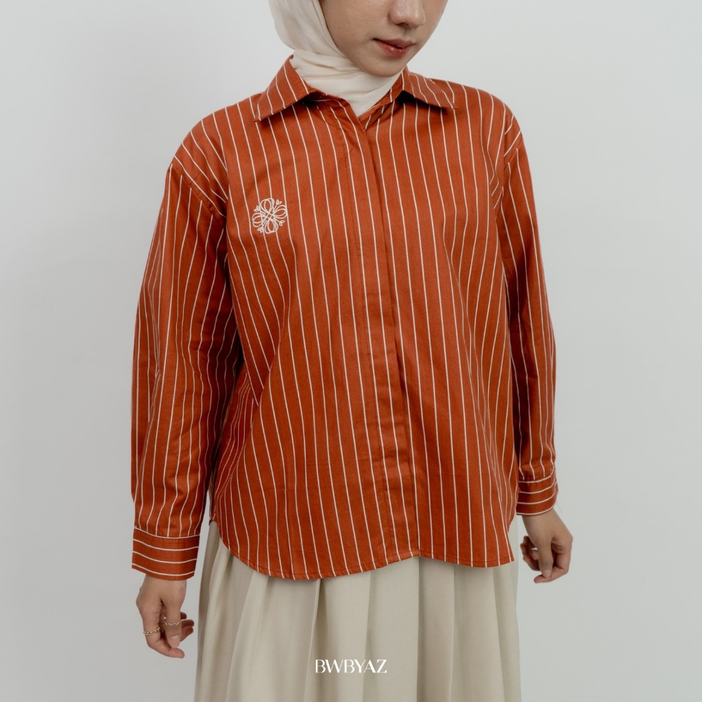 BWBYAZ - Adara Embroidery Shirt Blouse