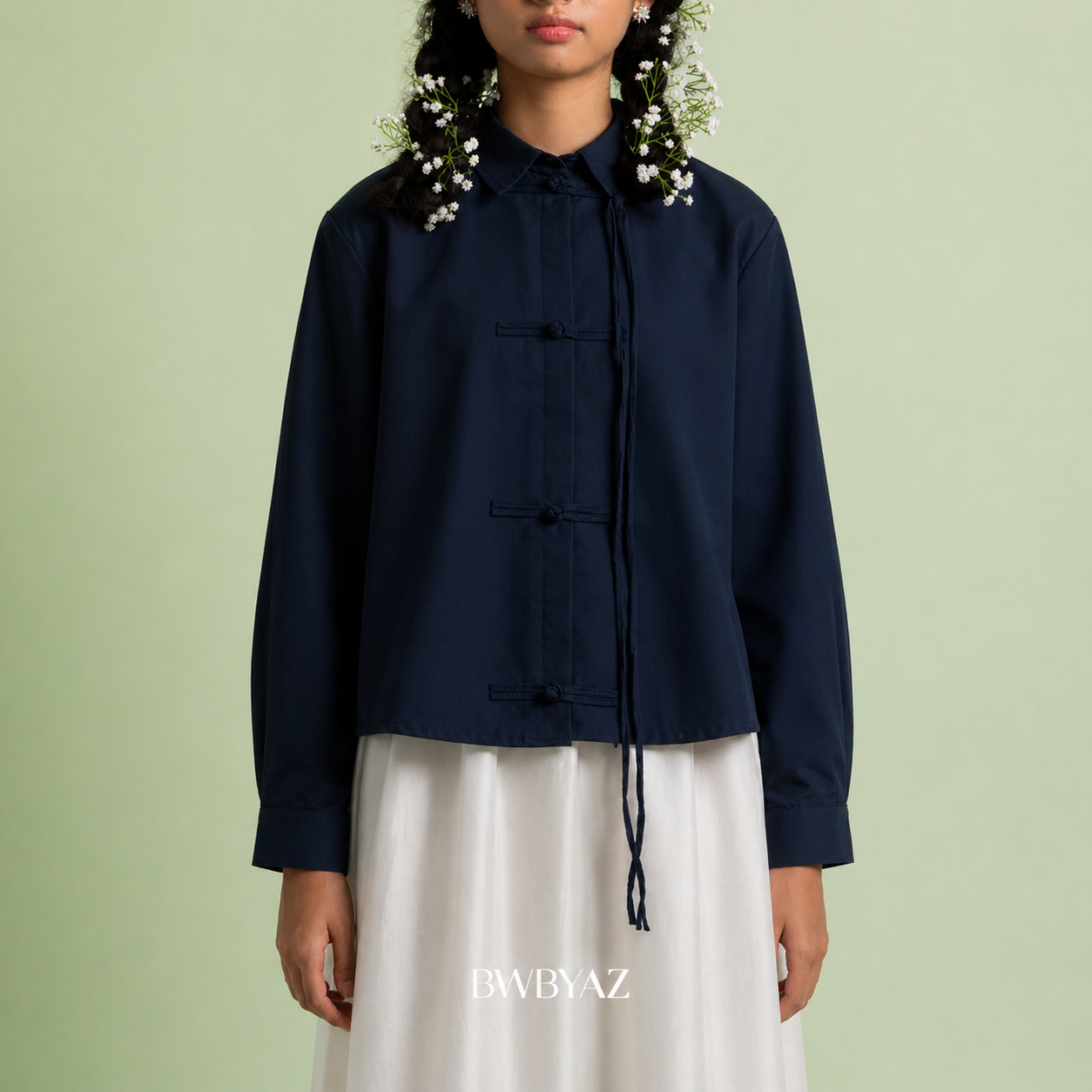 BWBYAZ - Abellyna Shanghai Shirt (READY STOCK)