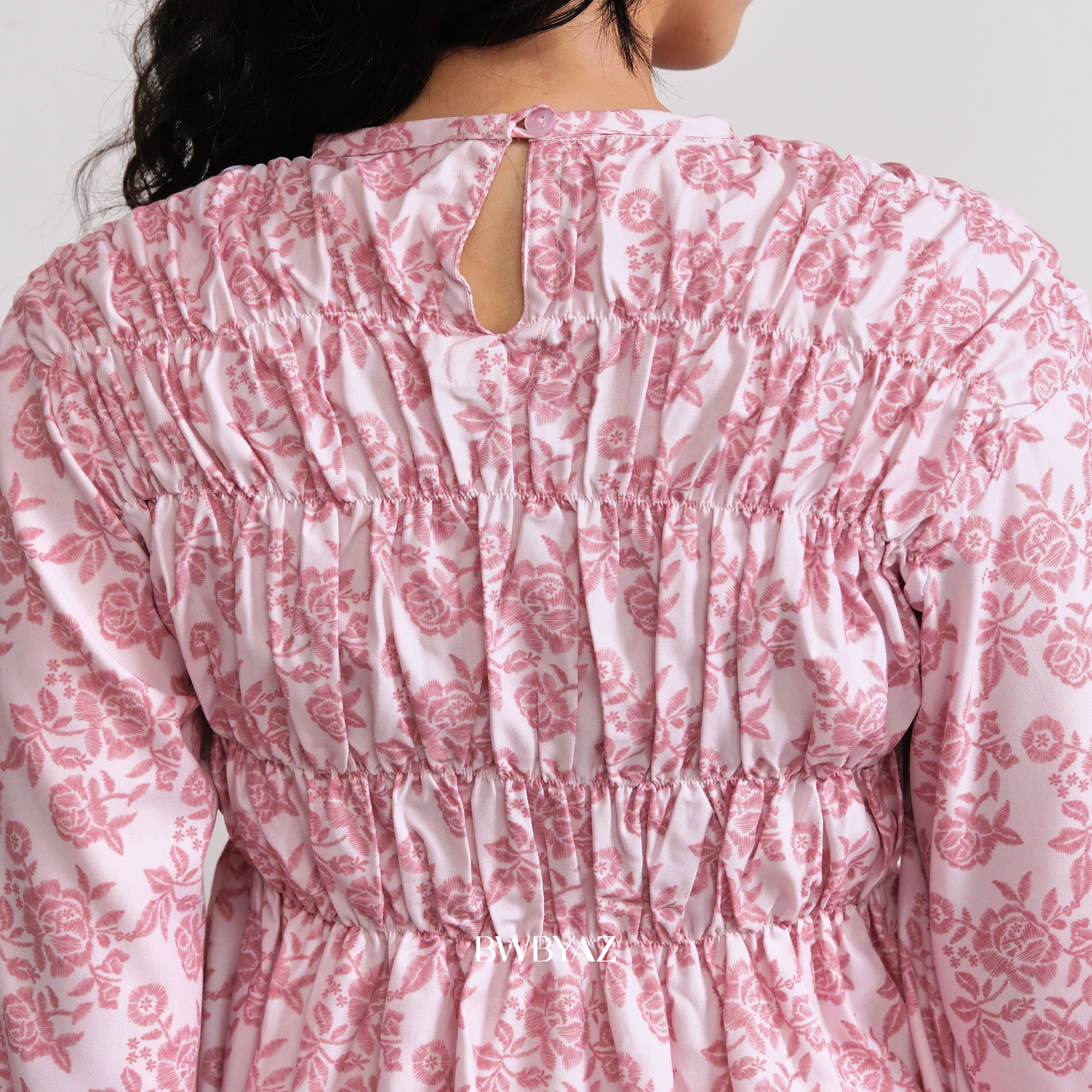 BWBYAZ - Pamela Shirred Blouse Signature