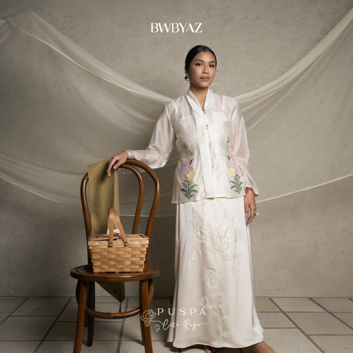 Image of BWBYAZ - PUSPA CITA RAYA - Nona Serona Sheer Embroidery (READY STOCK)