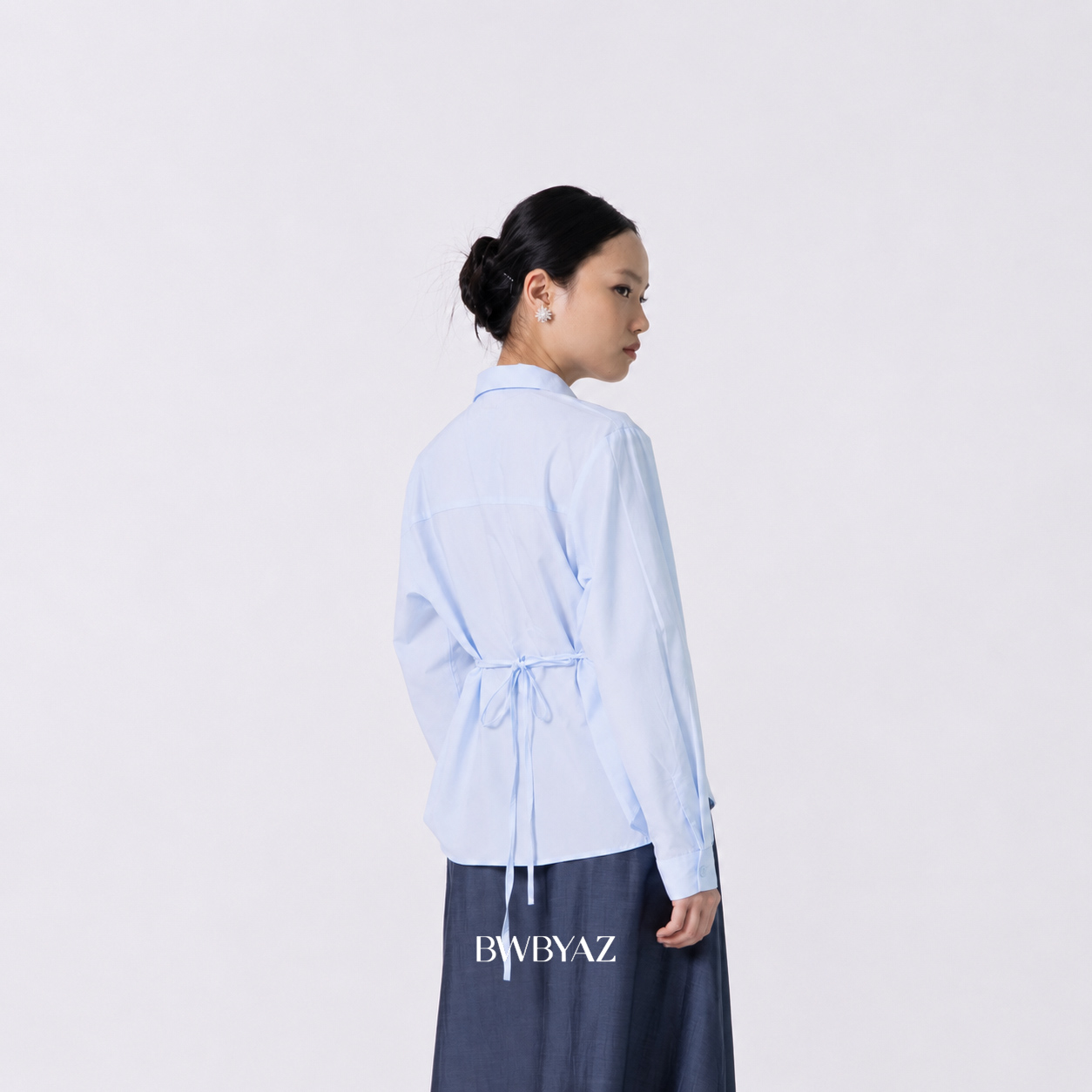 BWBYAZ - Reshya Embroidery Shirt (READY STOCK).