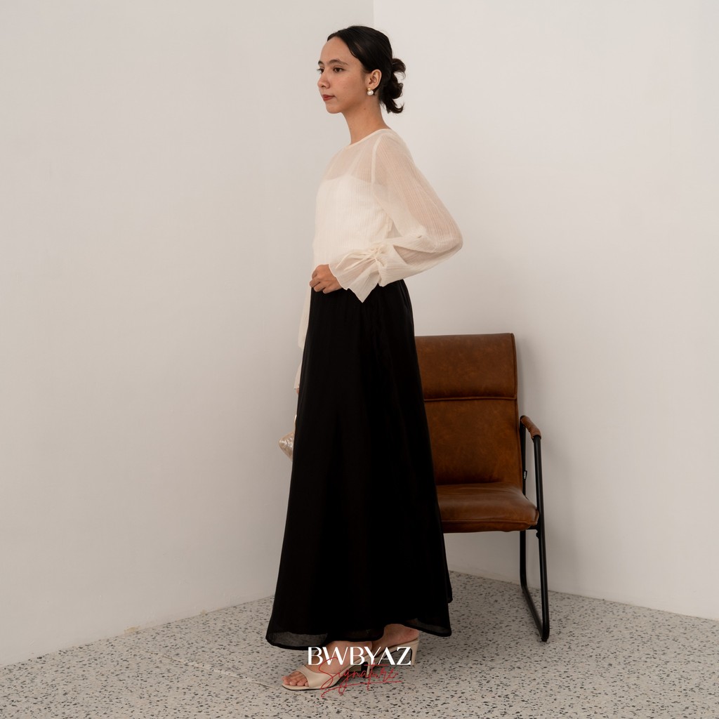 BWBYAZ SIGNATURE - ELOIR SHEER SKIRT (READYSTOCK)