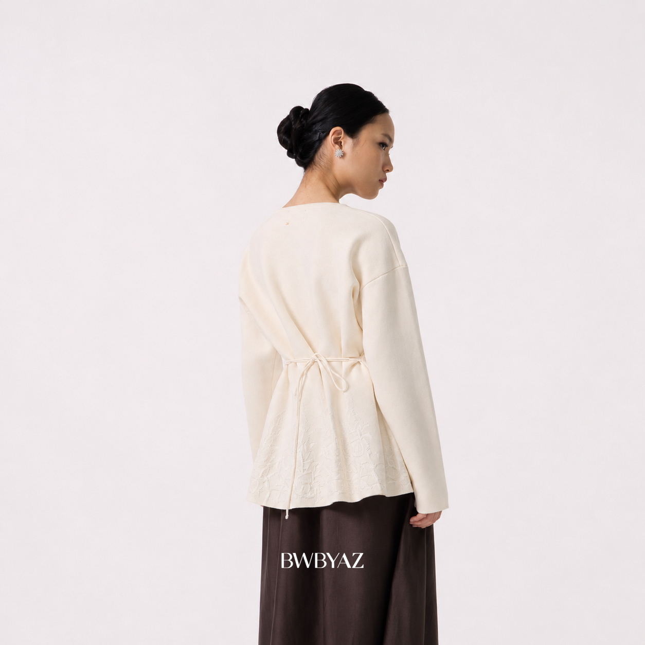 BWBYAZ - Luella Jacquard Peplum (READY STOCK)