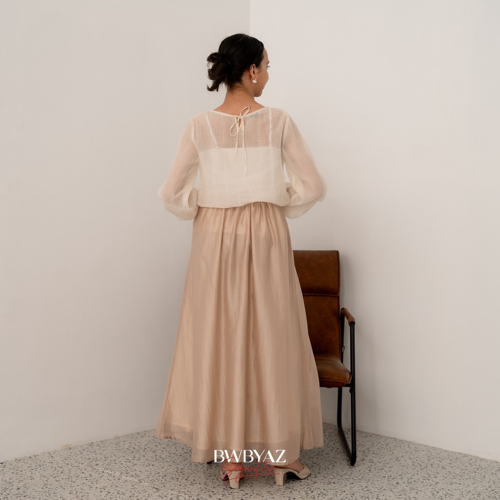 BWBYAZ SIGNATURE - ELOIR SHEER SKIRT (READYSTOCK)