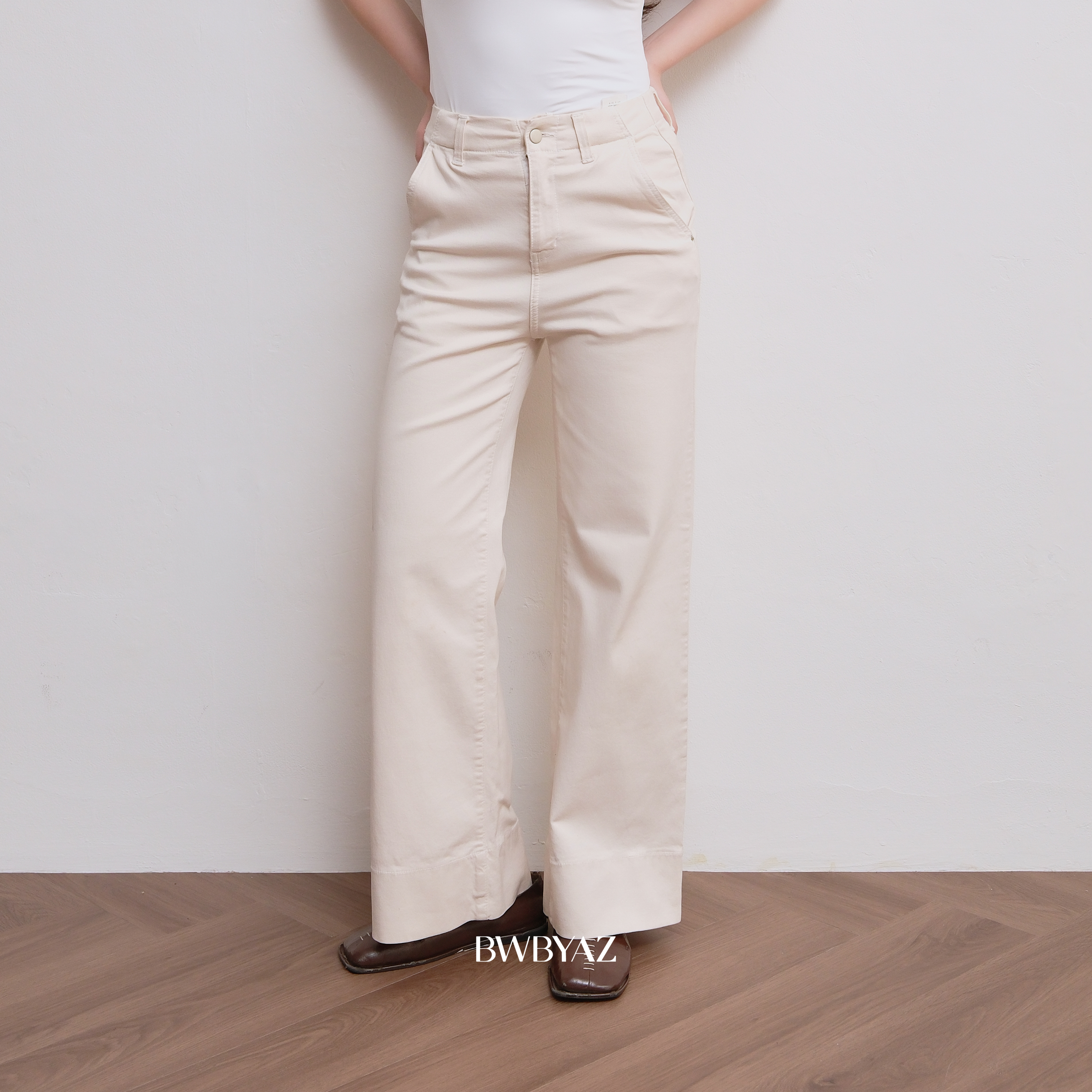 BWBYAZ STAPLE EASE - Oryn Loose Pants (READY STOCK)