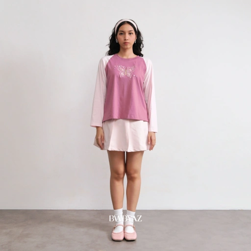 BWBYAZ - Kiara Twotone Top (READY STOCK)