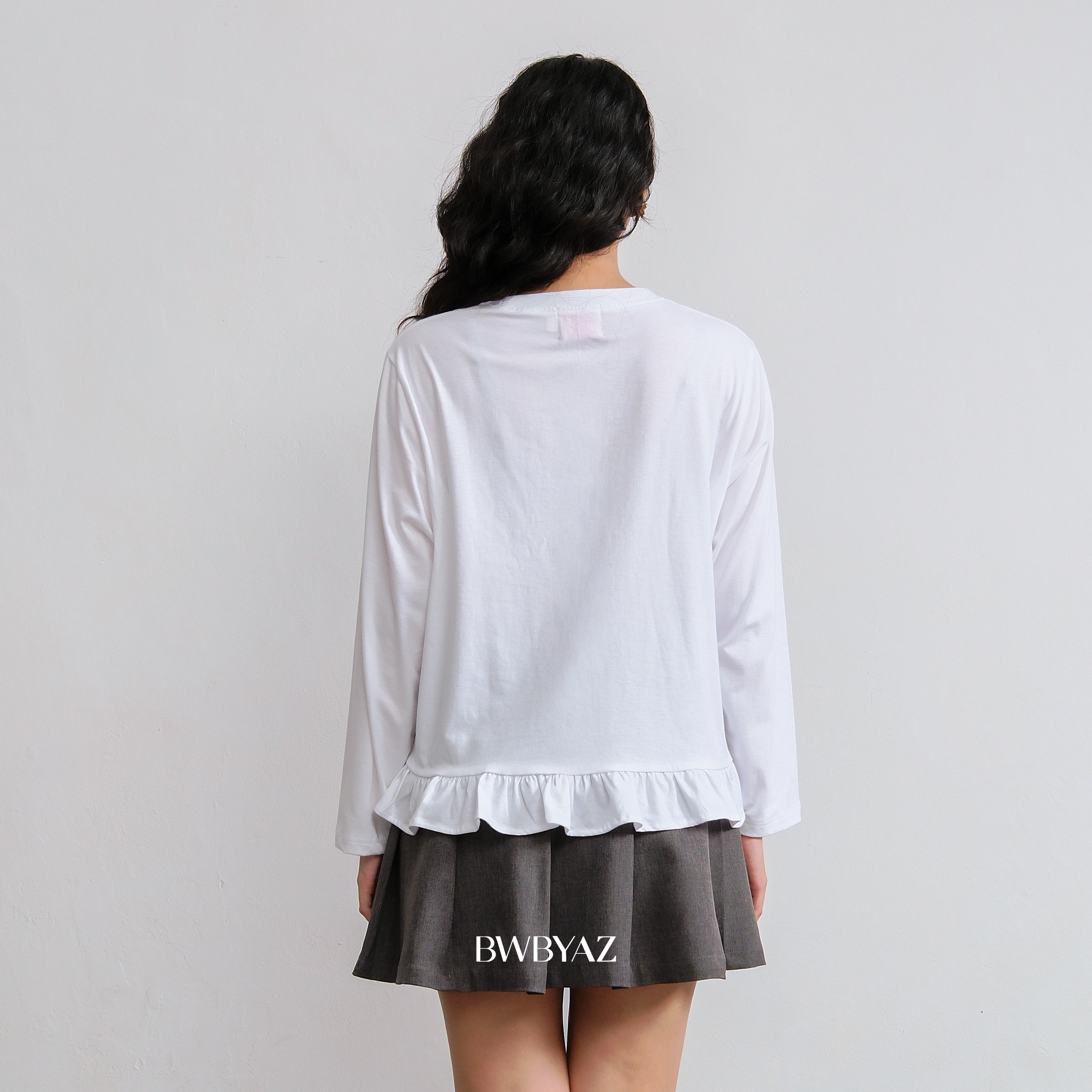 BWBYAZ - Ollie Embroidery Top Twinkle & Teacup (READY STOCK)