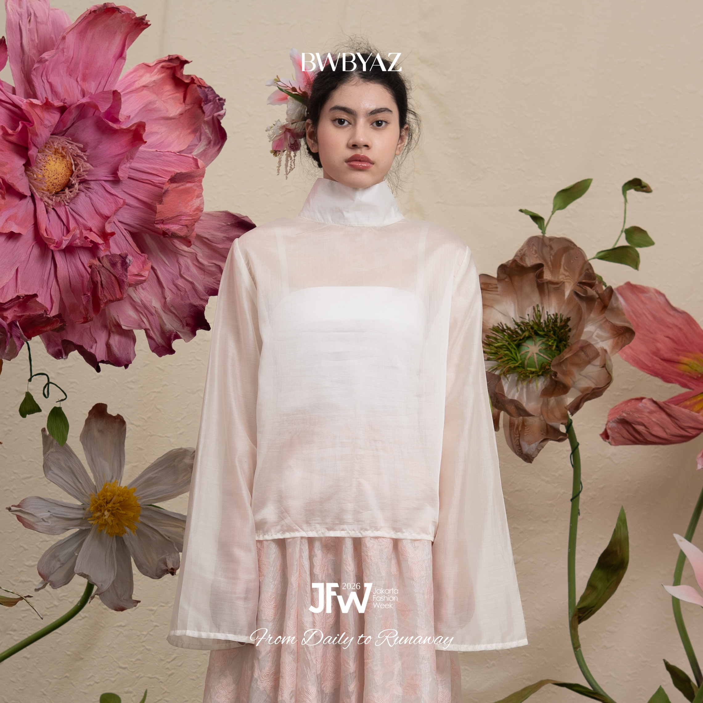 BWBYAZ JFW COLLECTION - Shanara Flare Top (READY STOCK)