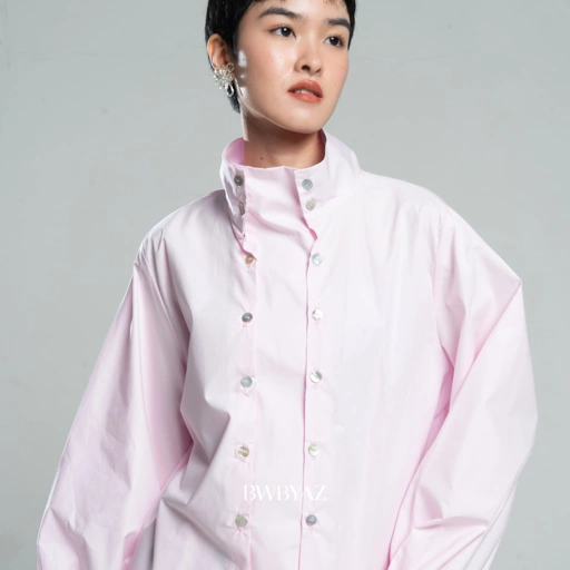 Image of BWBYAZ - Vienna Double Button Shirt (READY STOCK)