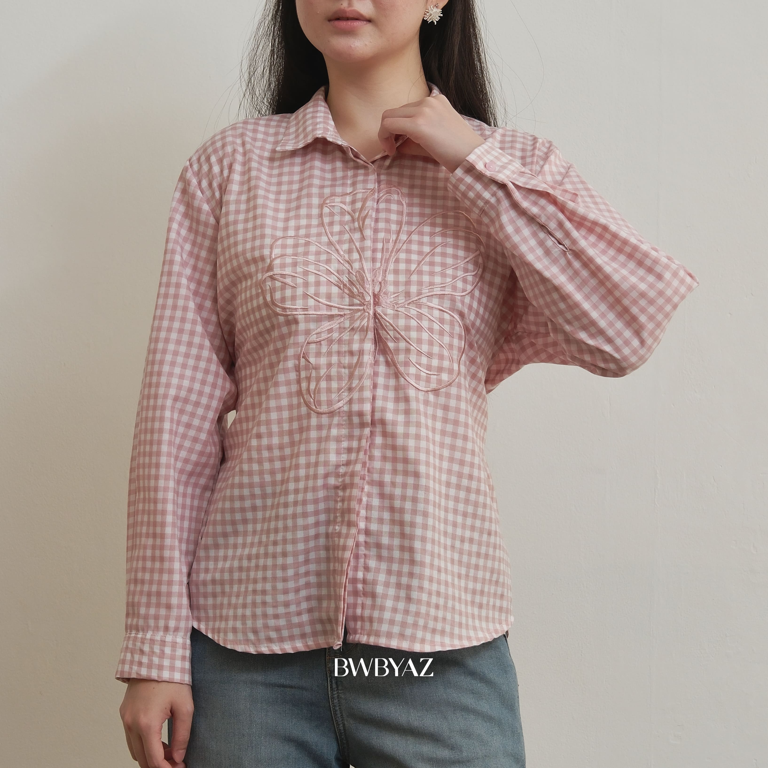 BWBYAZ - Sasmita Blooming Shirt (READY STOCK)