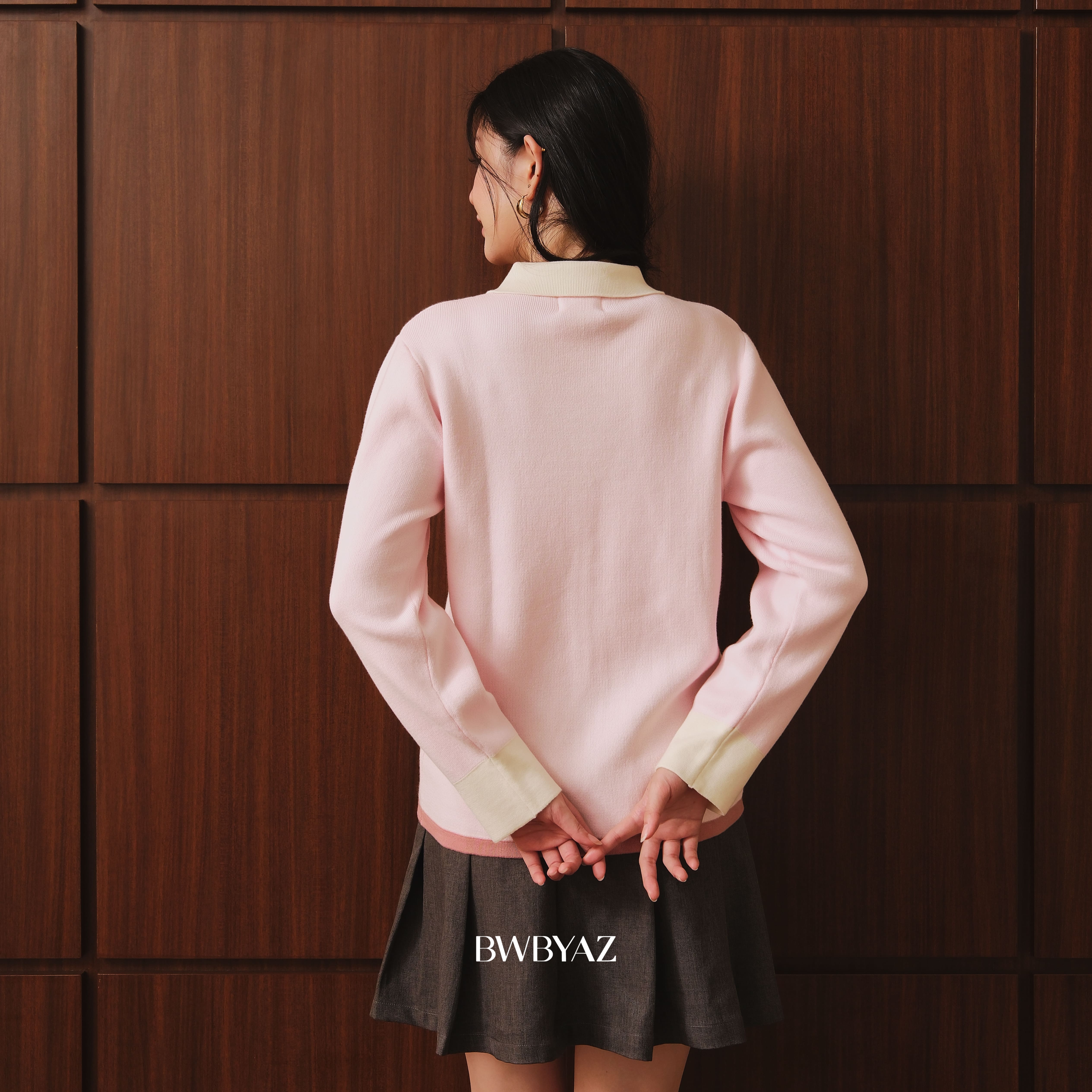 BWBYAZ STAPLE EASE- Sora Knit Shirt (READY STOCK)