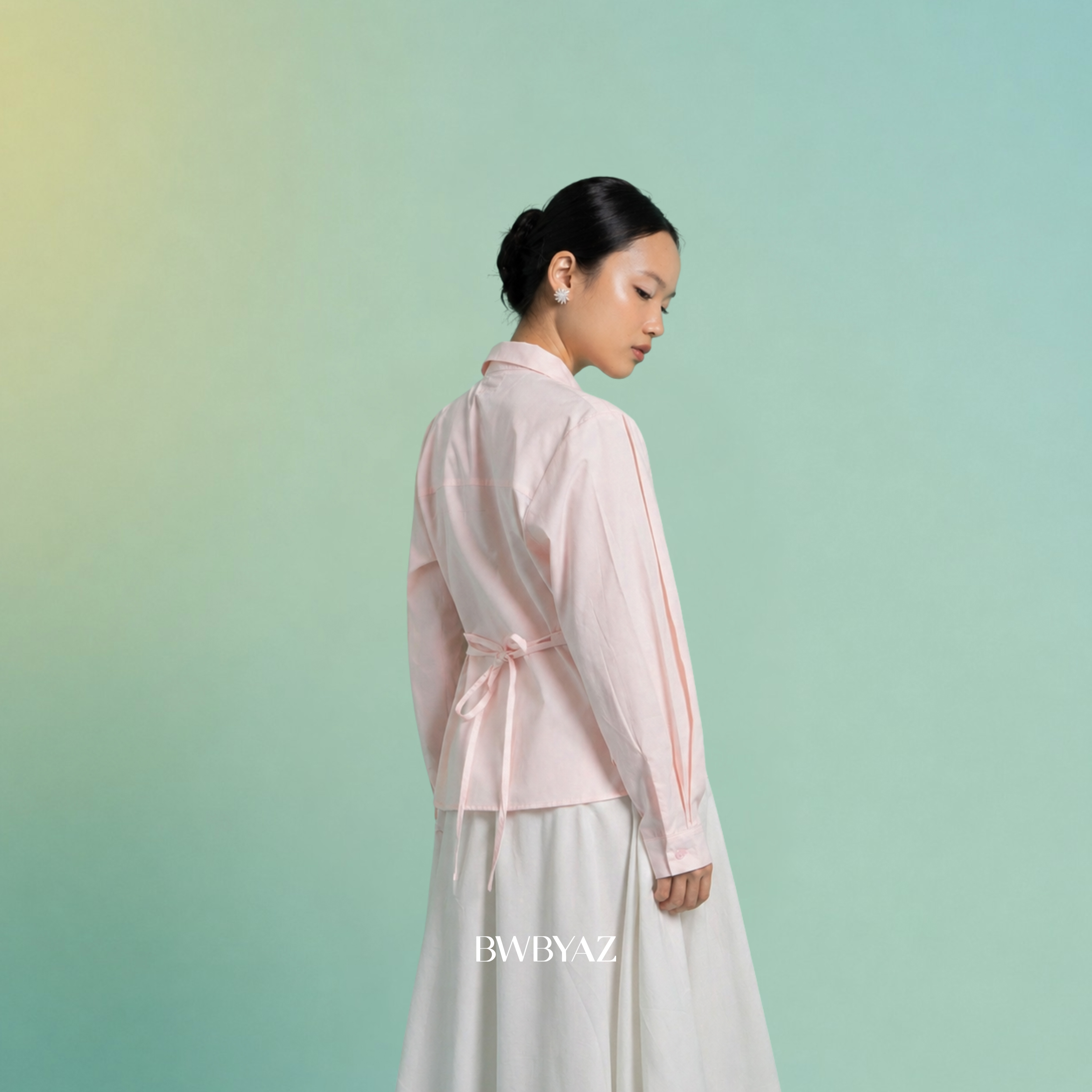 BWBYAZ - Luvira Embroidery Shirt (READY STOCK)