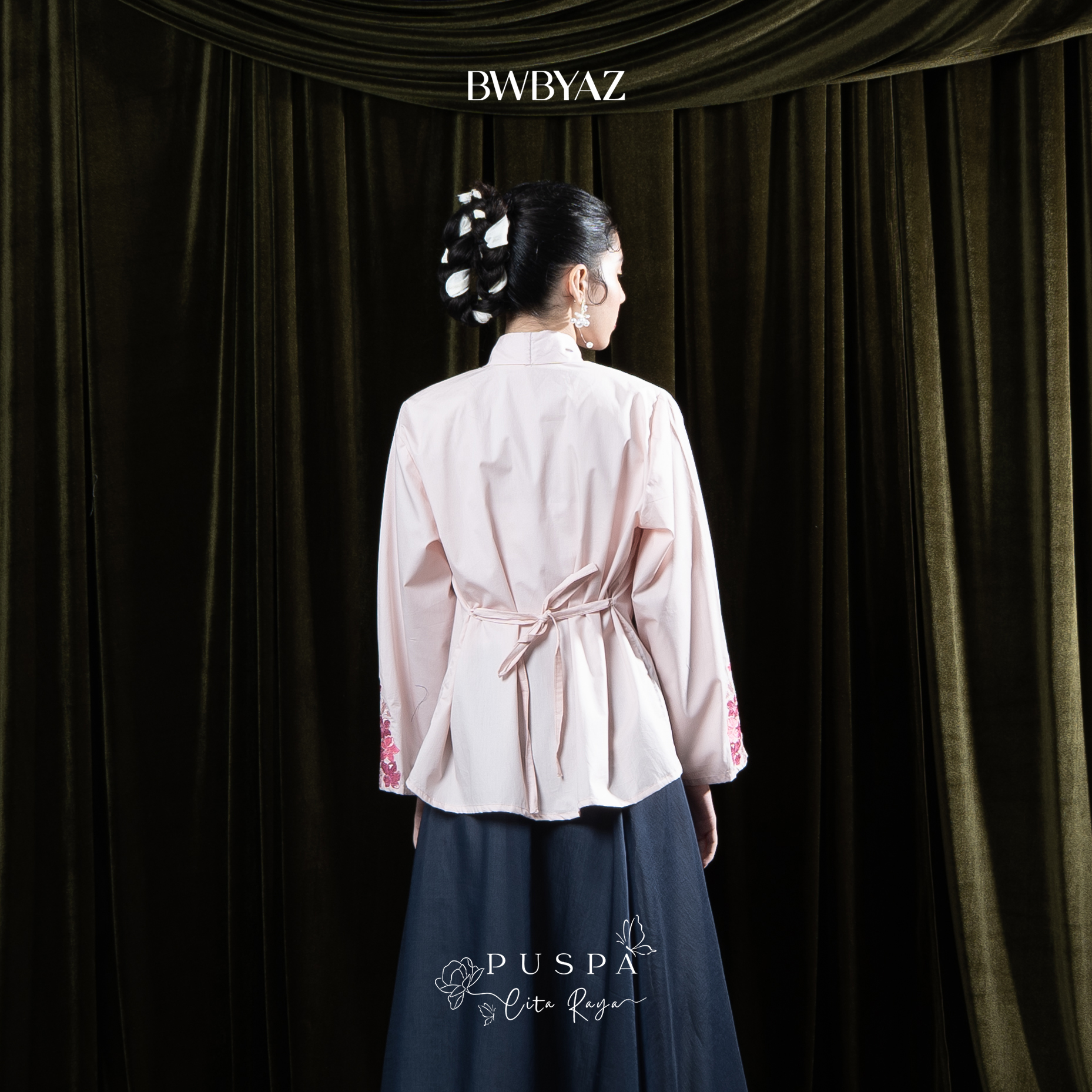 BWBYAZ - PUSPA CITA RAYA - Nona Sekar Embroidery Kebaya (READY STOCK)
