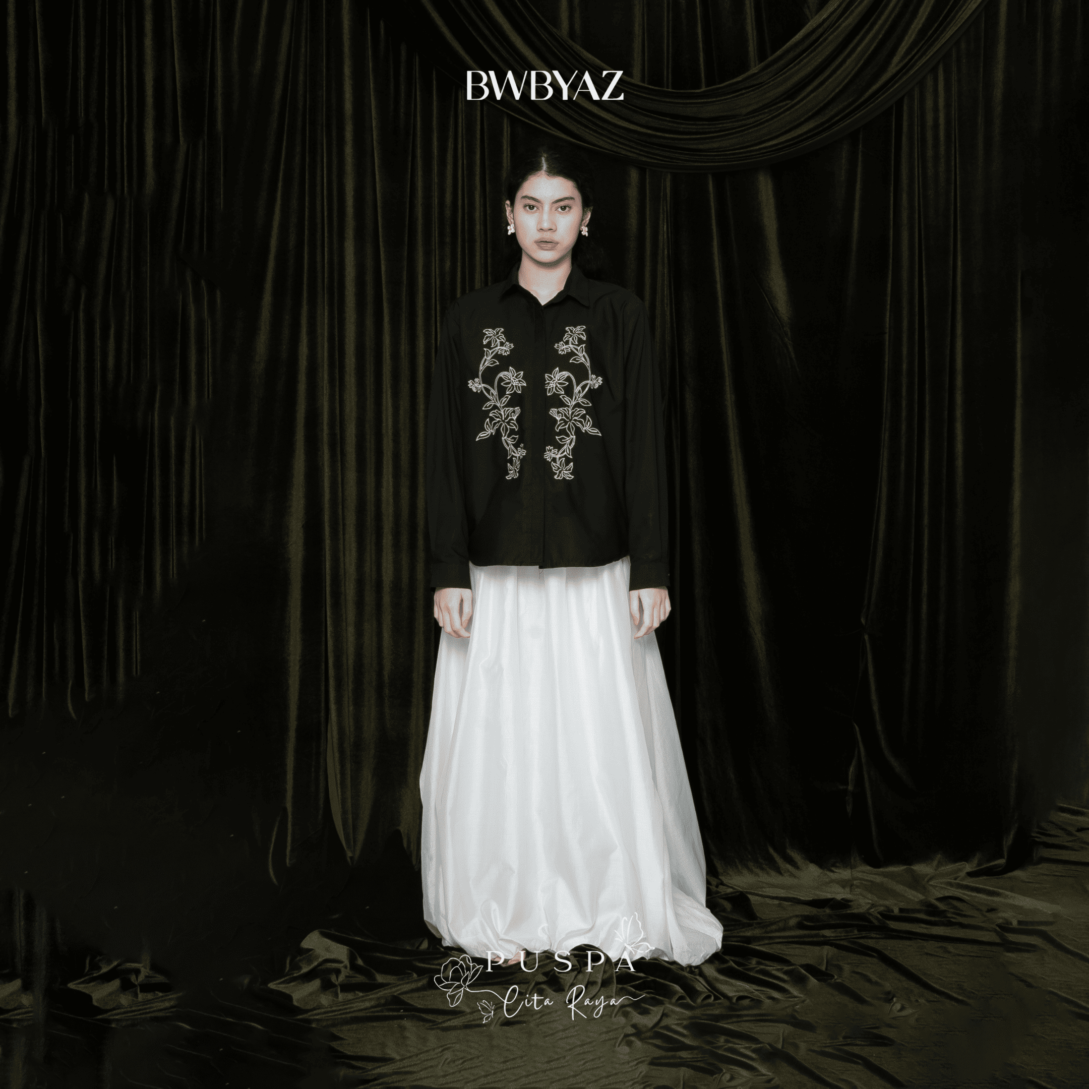 BWBYAZ - PUSPA CITA RAYA - Ayudisa Embroidery Shirt (READY STOCK)