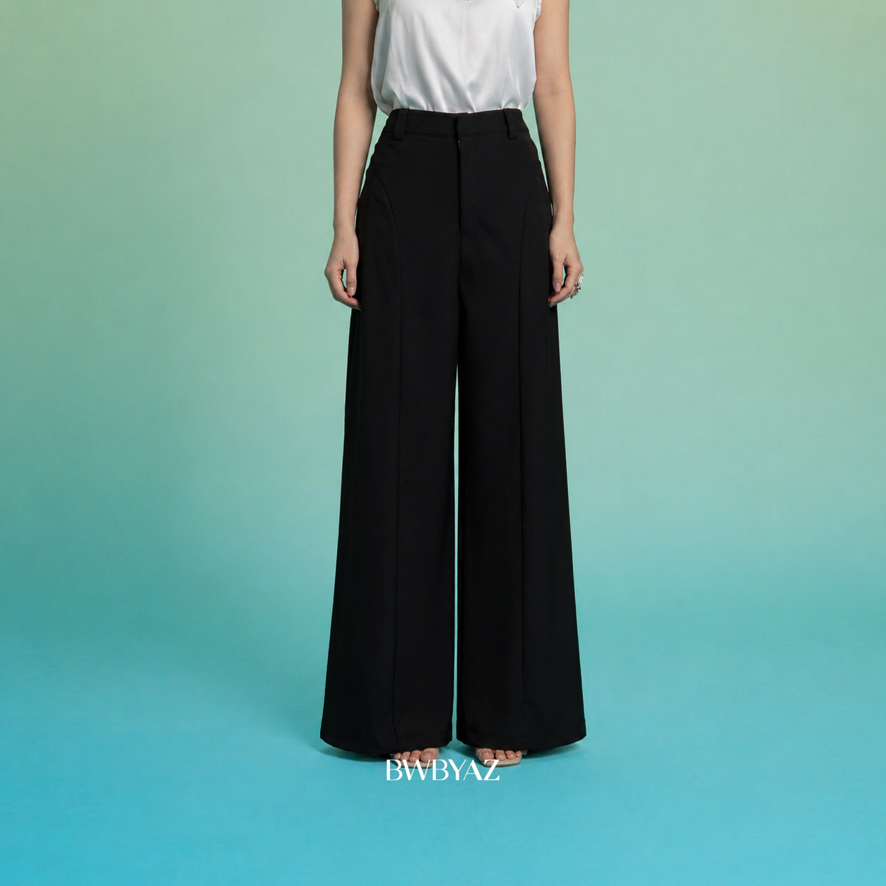 BWBYAZ - Azalea Flare Pants (READY STOCK)