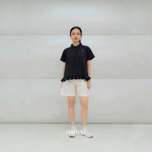 Image of BWBYAZ - Senna Shortsleeve Polo Shirt