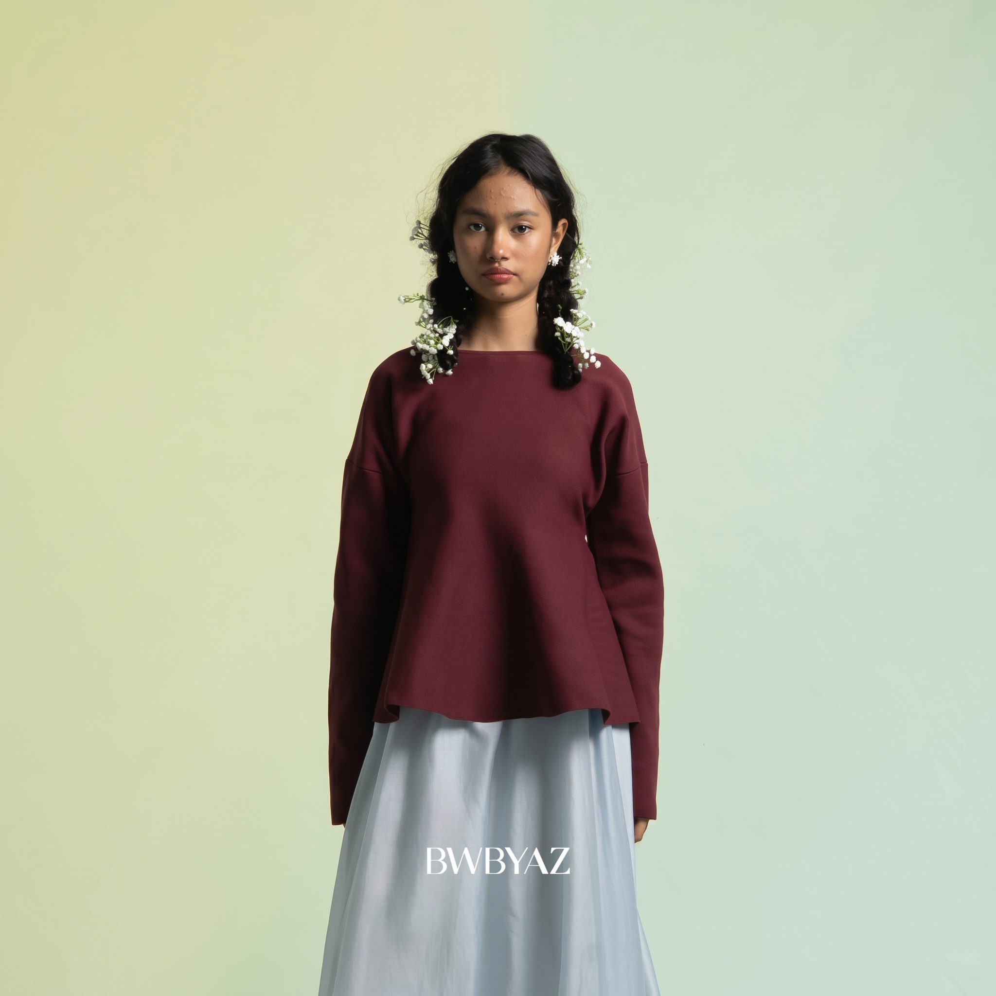 BWBYAZ - Riona Peplum Knit (READY STOCK)