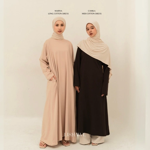 Image of LISHAWL - Camila Midi Cotton Dress (READY STOCK)