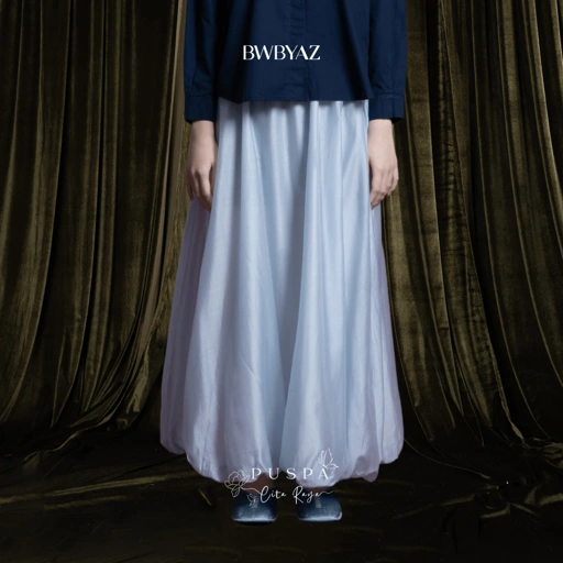Image of BWBYAZ - PUSPA CITA RAYA - Amarta Baloon Sheer Skirt (READY STOCK)