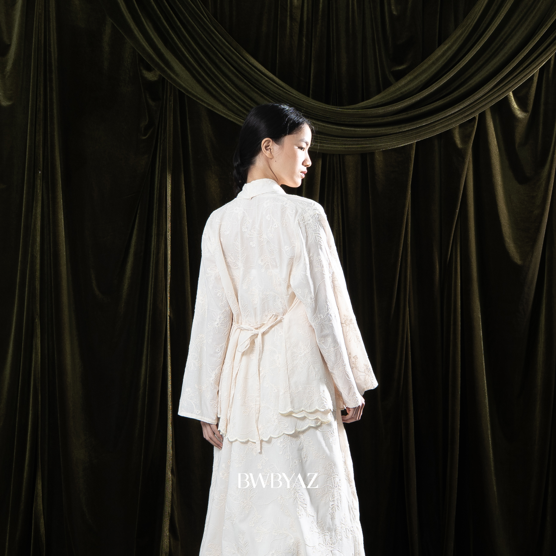 BWBYAZ - PUSPA CITA RAYA - Nona Cantika Embroidery Kebaya (READY STOCK)