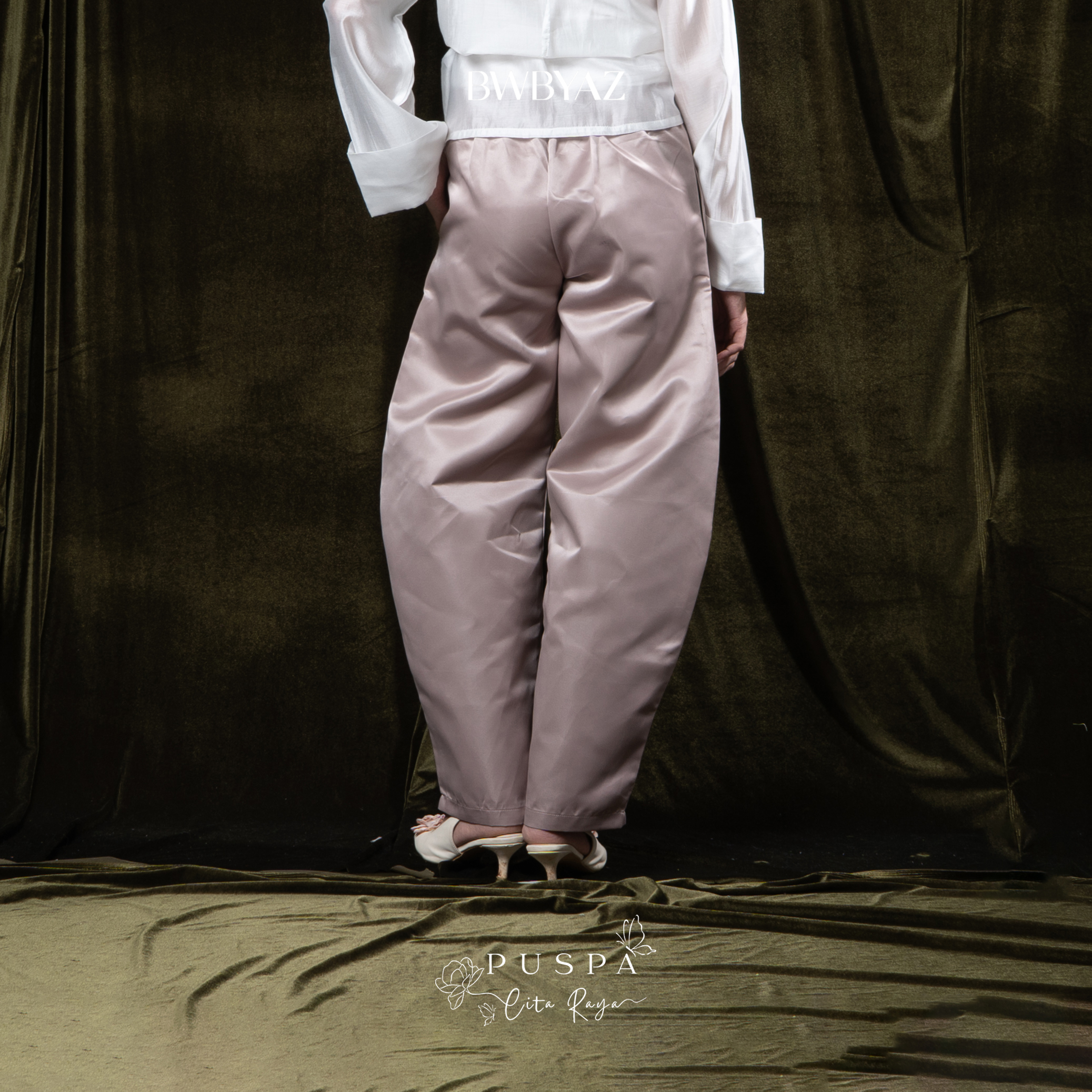 BWBYAZ - PUSPA CITA RAYA - Nona Ayani Barrel Pants (READY STOCK)