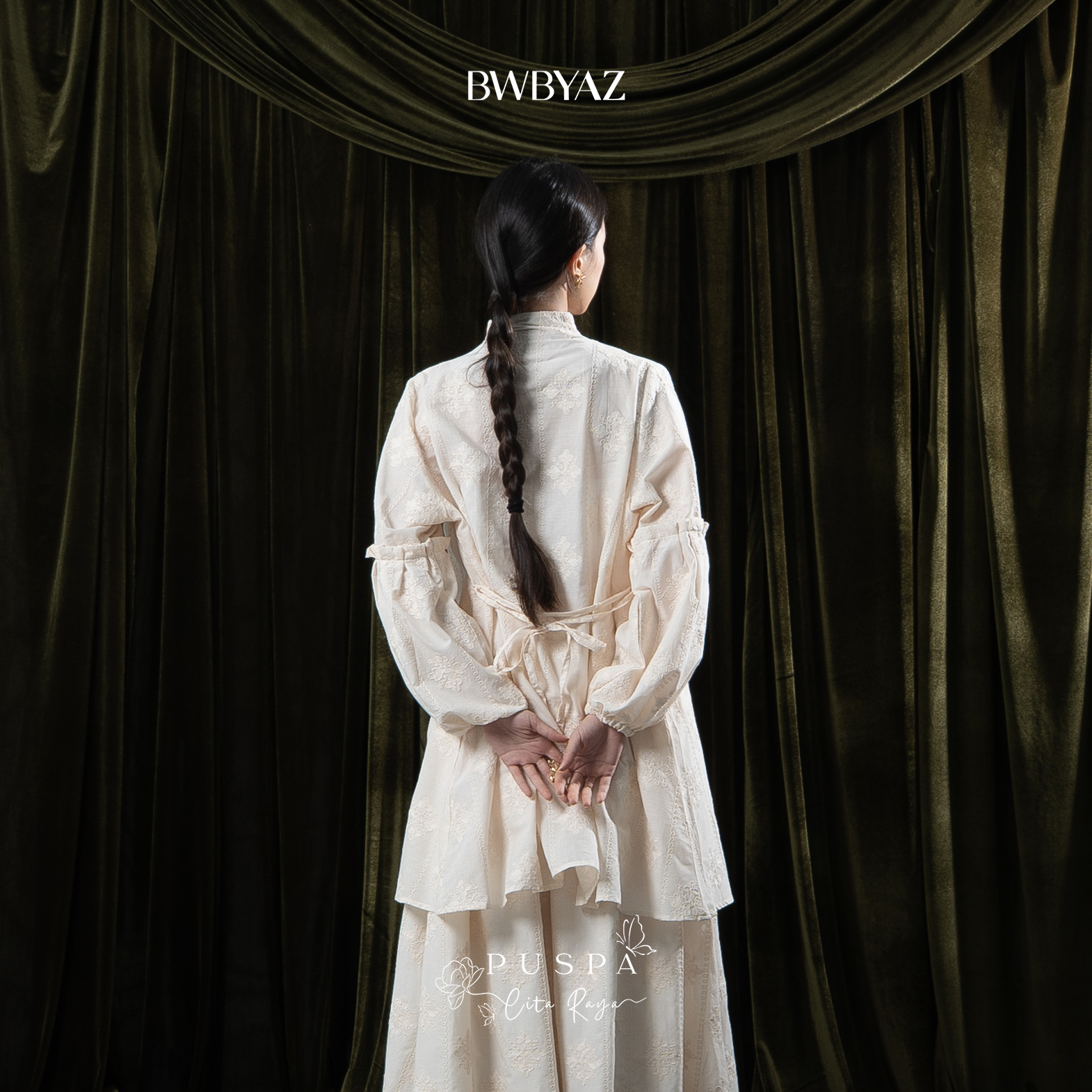 BWBYAZ - PUSPA CITA RAYA - Nona Rahayu Embroidery Tunic (READY STOCK)