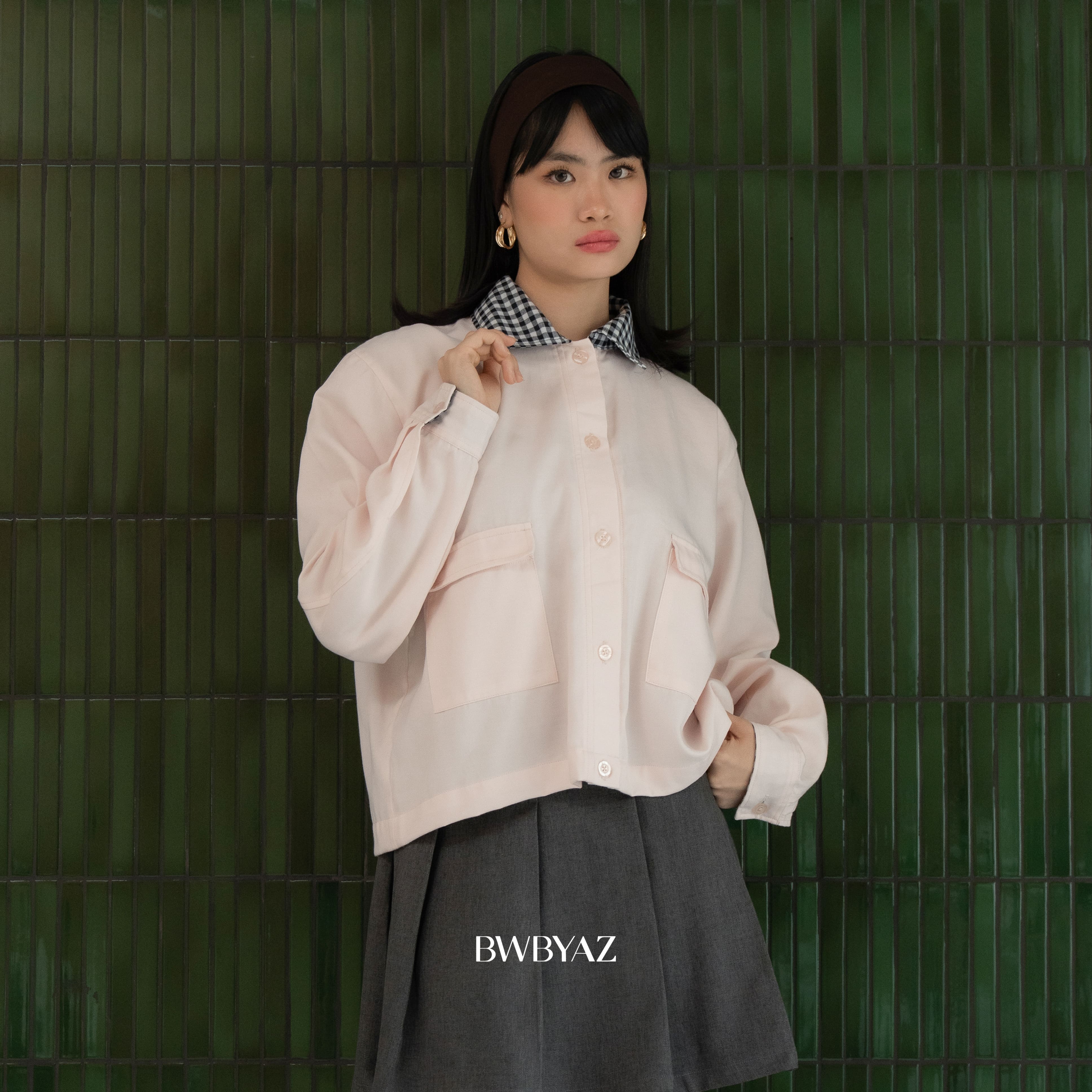 BWBYAZ - Kiana Boxy Jacket (READY STOCK)