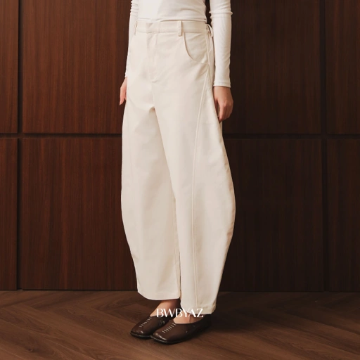 BWBYAZ - Riley Barrel Pants (READY STOCK)