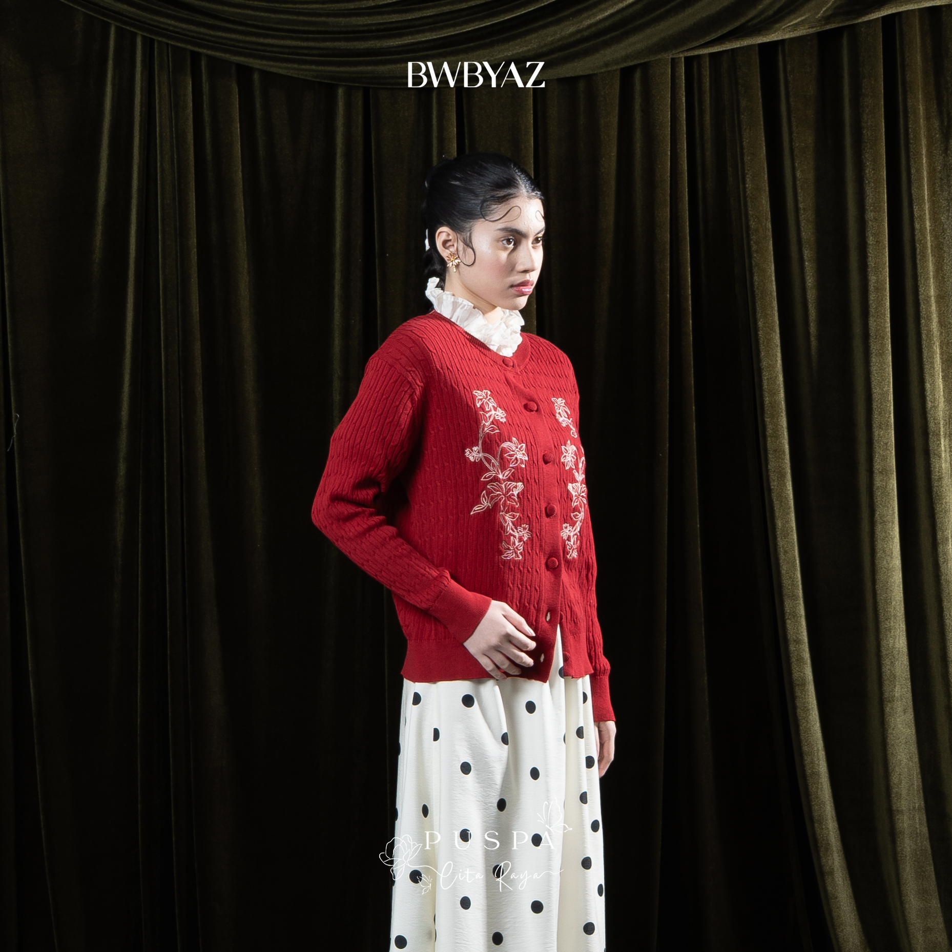 BWBYAZ - PUSPA CITA RAYA - Kasyara Cable Knit Cardigan (READY STOCK)