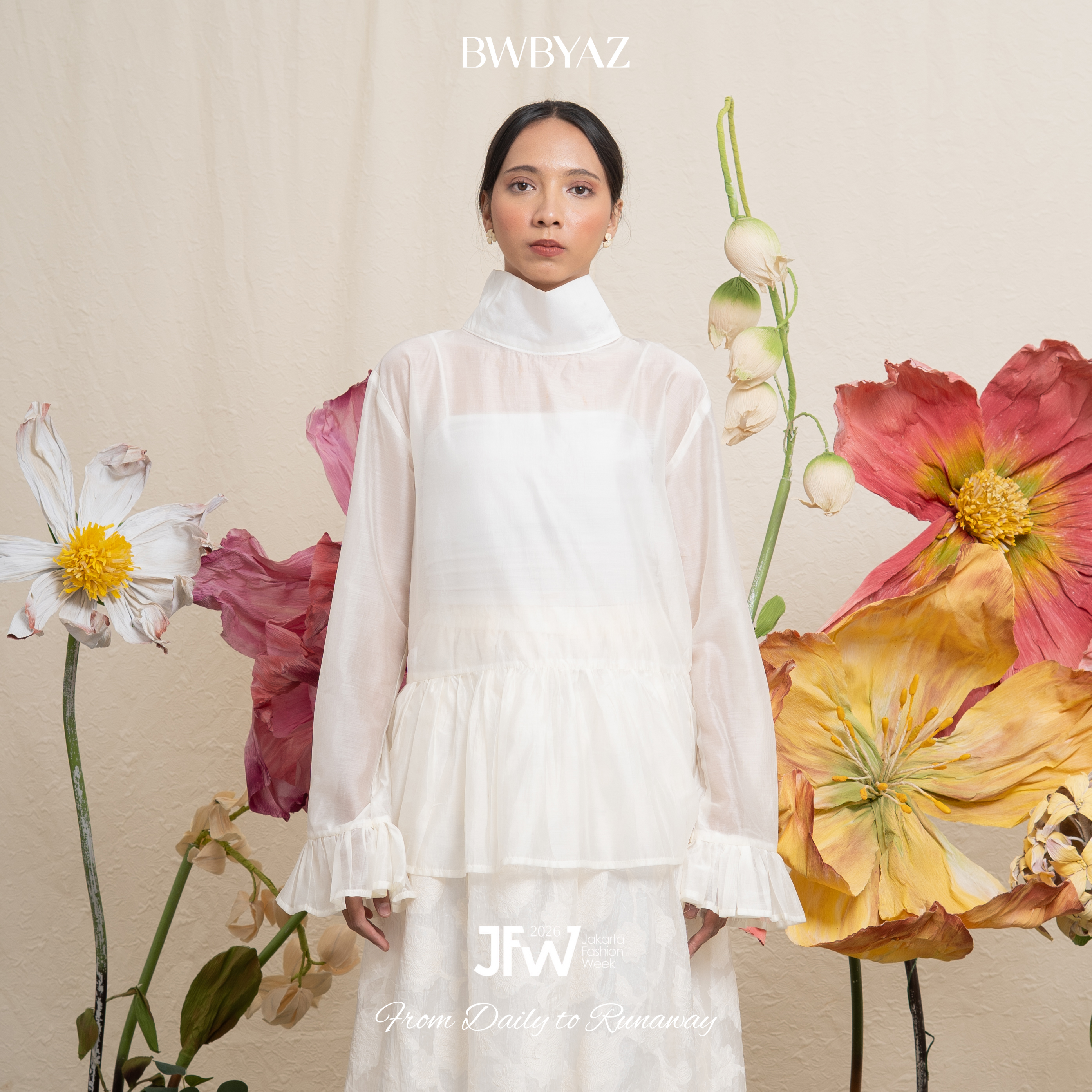 BWBYAZ JFW COLLECTION - Celina Ruffle Top (READY STOCK)