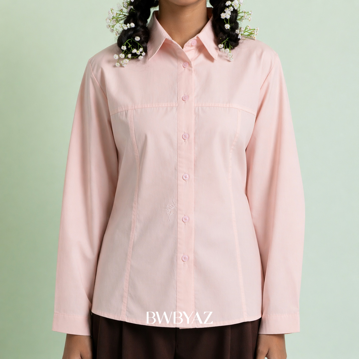 BWBYAZ - Veyline Barrel Shirt (READY STOCK)