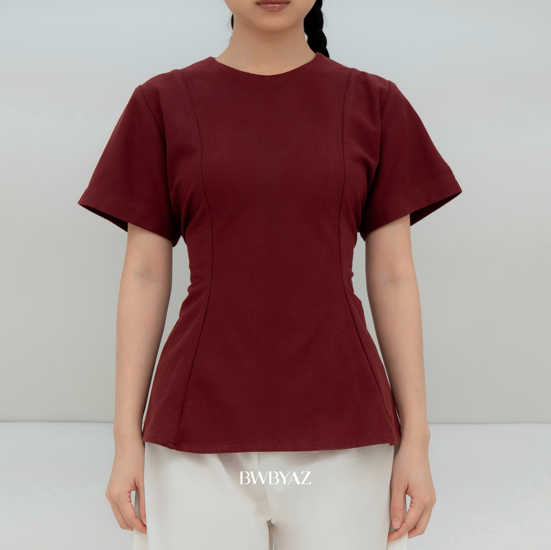 BWBYAZ - Zoe Peplum Shortsleeve