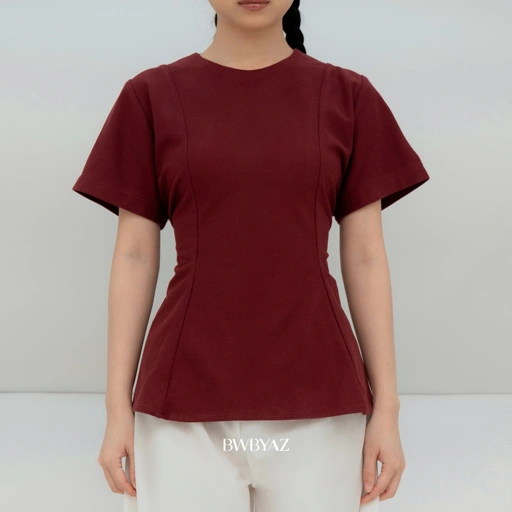 BWBYAZ - Zoe Peplum Shortsleeve