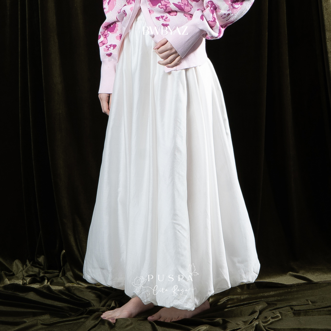 BWBYAZ - PUSPA CITA RAYA - Amarta Baloon Sheer Skirt