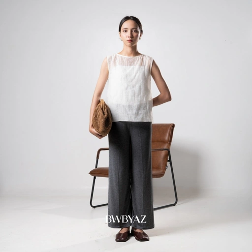 Image of BWBYAZ - COZY LONG PANTS