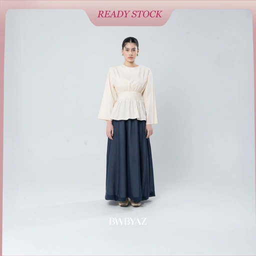 Image of BWBYAZ - Arulla Obi Blouse (READY STOCK)