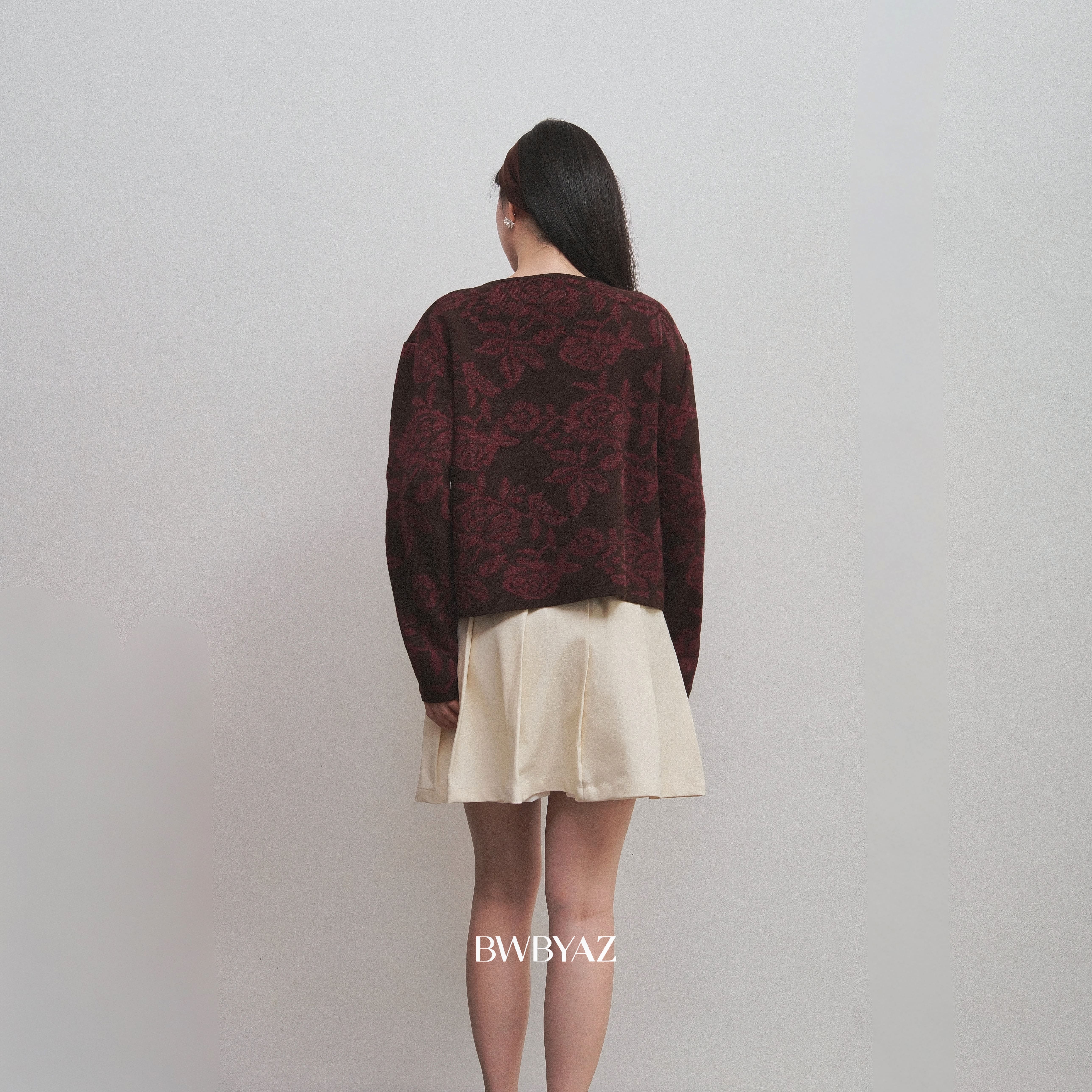 BWBYAZ STAPLE EASE -  Aurelie Floral Cardigan