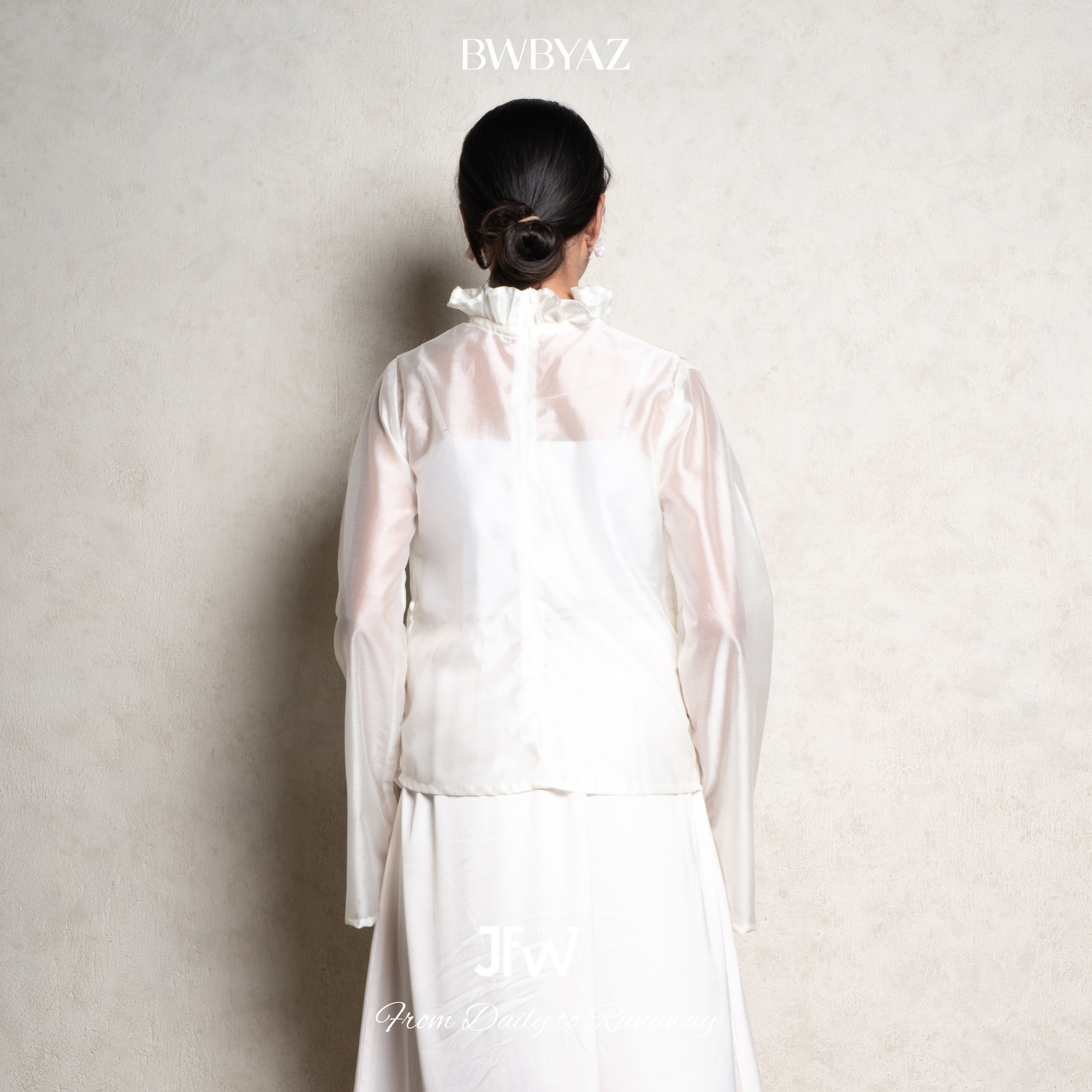 BWBYAZ JFW COLLECTION - Canelle Flare Top (READY STOCK)