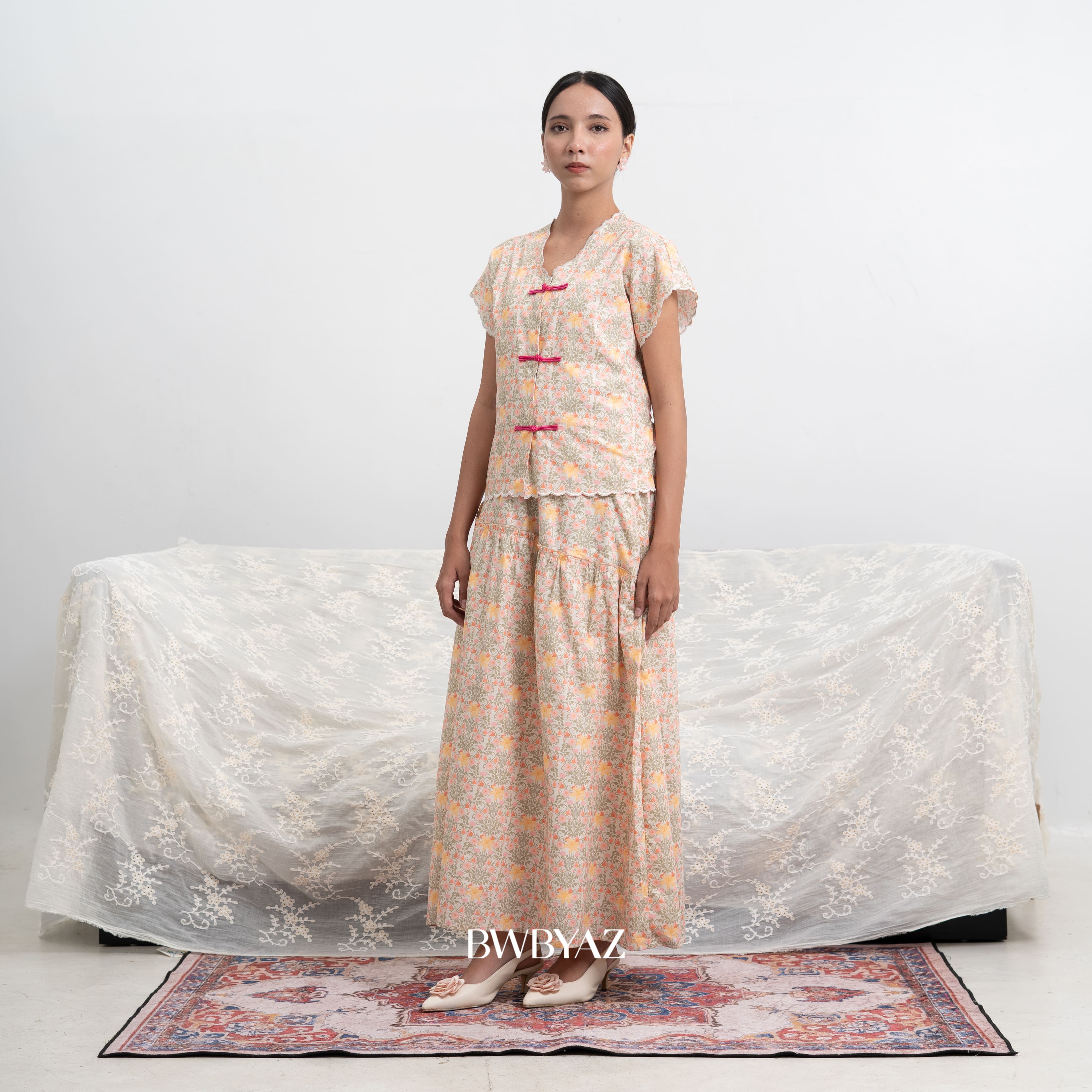 BWBYAZ RONA JELITA JMFW COLLECTION - Ayuna Asymmetrical Skirt (READY STOCK)