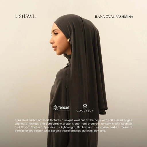 Image of LISHAWL - Ilana Oval Pashmina (READY STOCK)