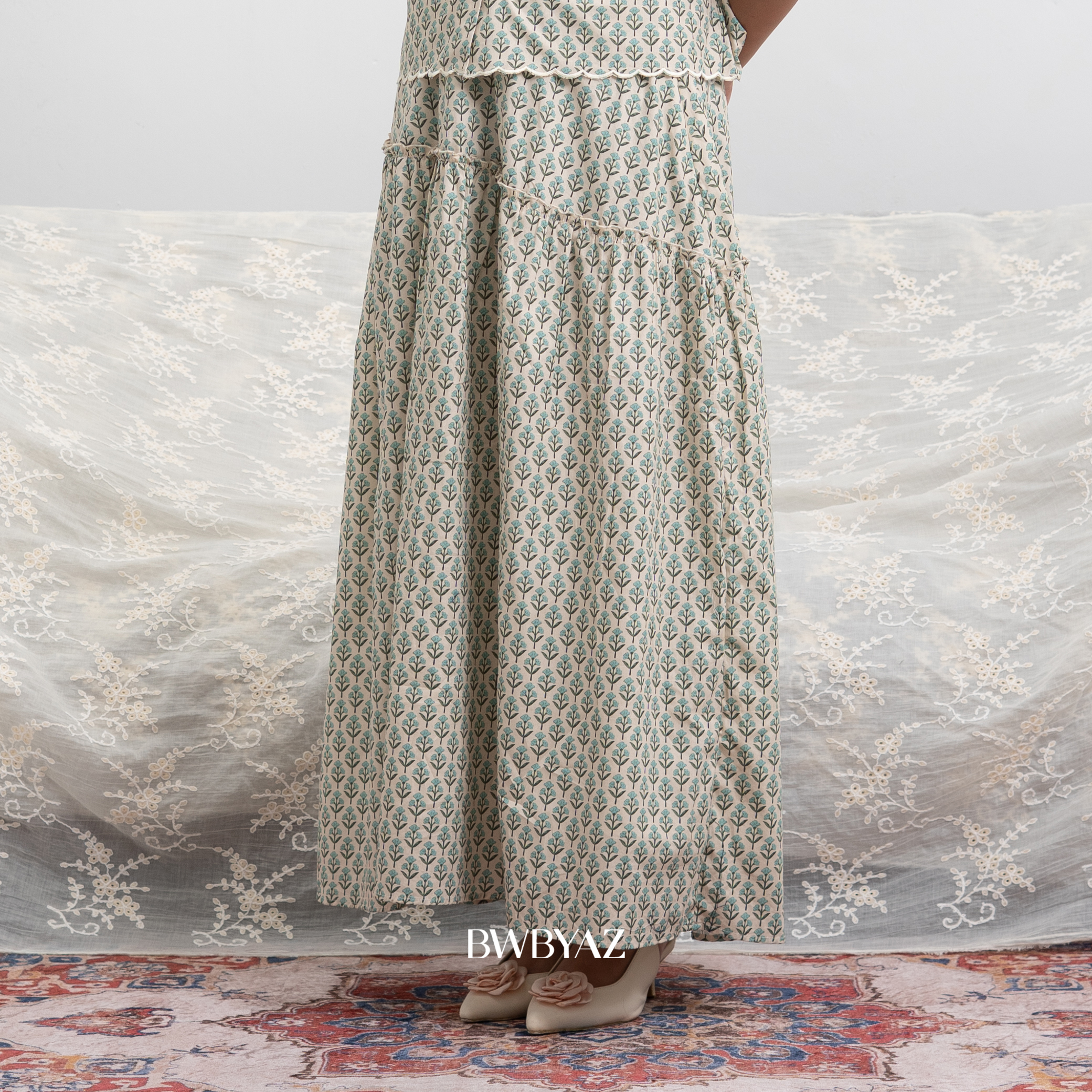 BWBYAZ RONA JELITA JMFW COLLECTION - Safina Asymmetrical Skirt (READY STOCK)